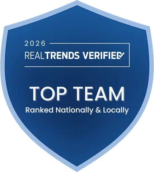 2026 RealTrends Verified Top Team badge, ranked nationally and locally